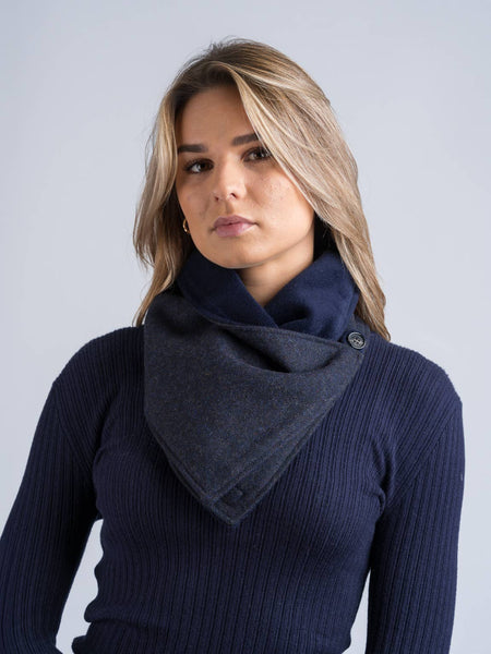 Navy Tweed Snood by Celtic Tweed by Celtic Tweed