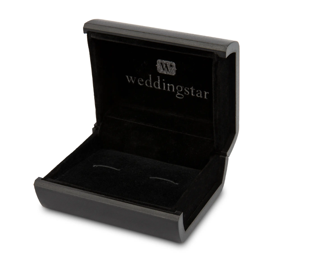 Cufflink/Ring Holder Gift Box - Black