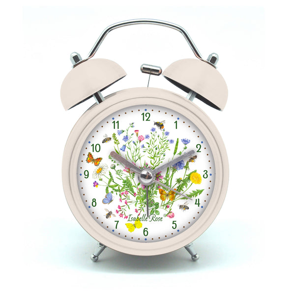 Retro alarm clock Meadow 12×9 cm Isabelle Rose