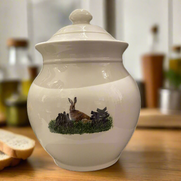 Hare Bread Crock by Shannonbridge Pottery