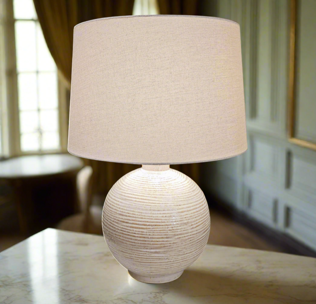 Beige Ceramic Lamp