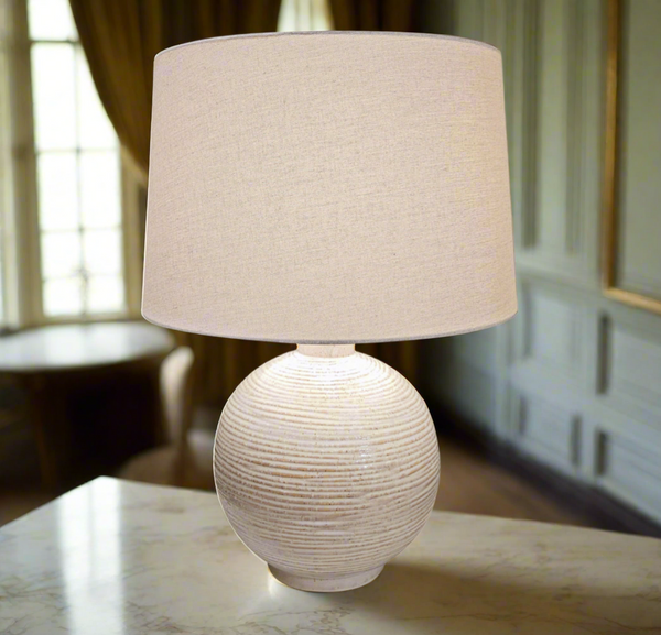 Beige Ceramic Lamp