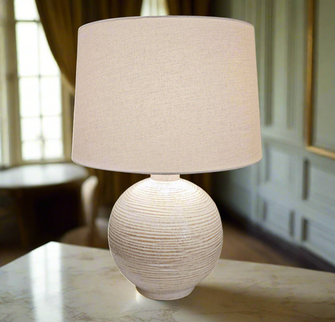 Beige Ceramic Lamp