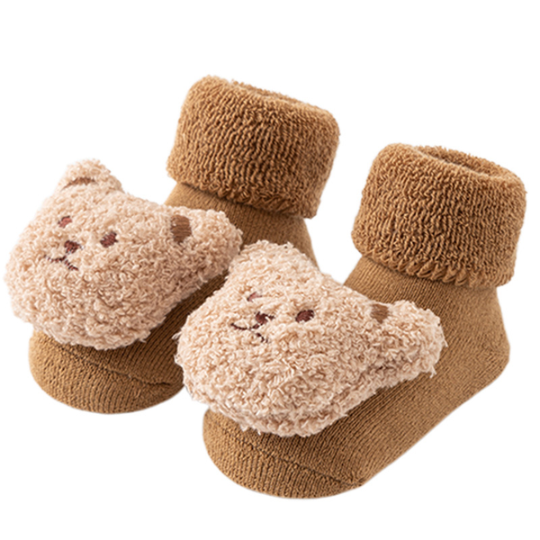 Annie & Charles® socks with non-slip sole BEAR