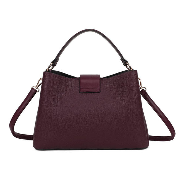 La Célénie Handbag by Gallantry Paris in Burdundy