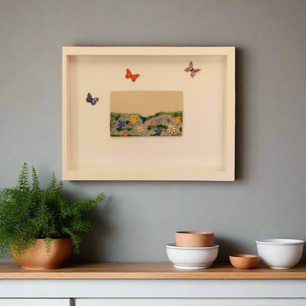 The Burren Ceramic Wall Art Framed LARGE by Creative Clay