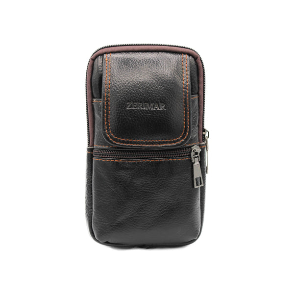 Zerimar 100% Leather Crossbody Bag Measurements: 18x10x4 in Dark Brown or Brown