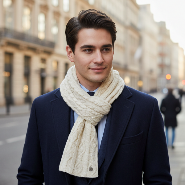 Weave Scarf in Cream