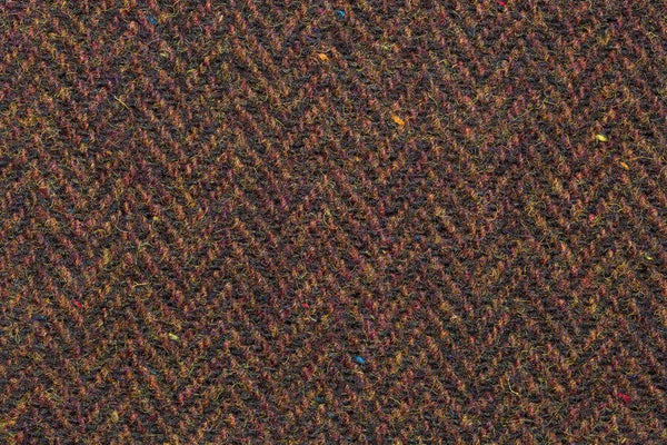 Brown Herringbone Tweed Snood with Reversible Velvet by Celtic Tweed