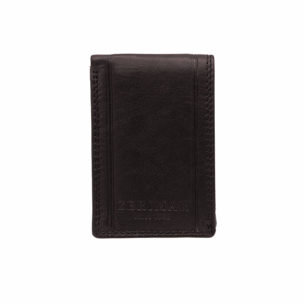 Men's leather wallet purse card holder. Multiple compartment in Brown or Black by Zerimar 1942