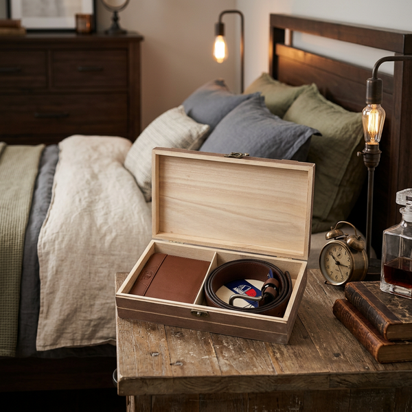 Leather Wallet and Belt Gift Set by Americanino