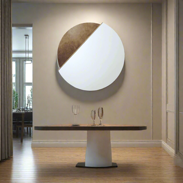 Genevieve round Mirror - Mindy Brownes Interiors