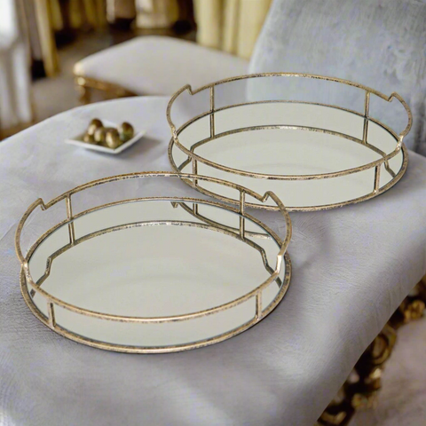 Drina Trays (set of 2) - Mindy Brownes Interiors