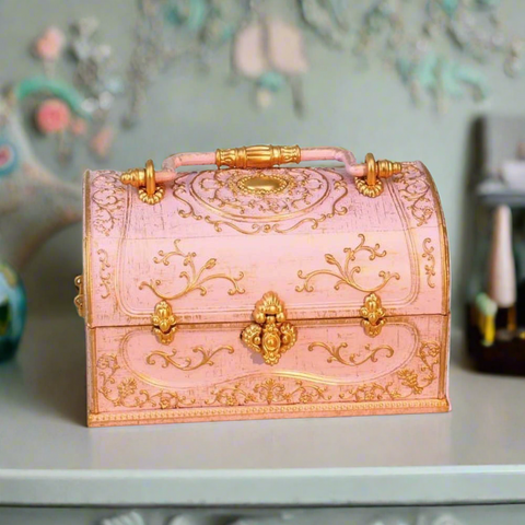 Pink jewellery case