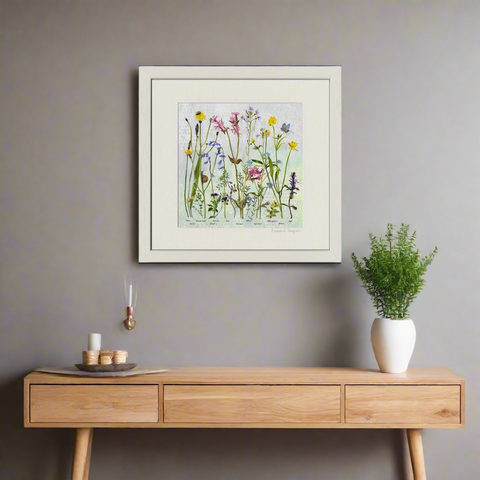 Wildflowers 'Spring' Print Framed By Annabel Langrish