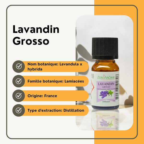 Lavandin Grosso Essential Oil - 100% Natural - 10ml