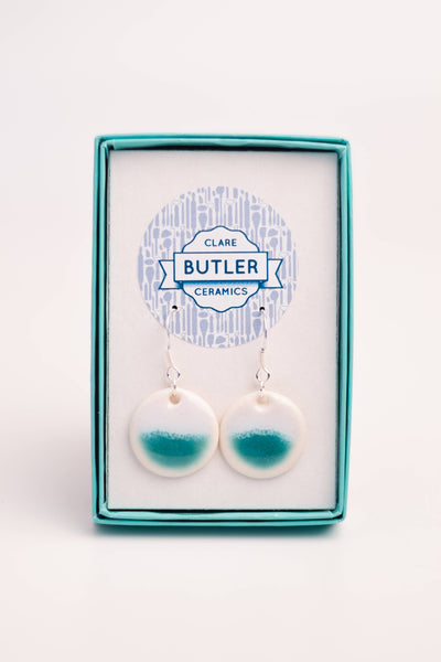 Marine Turquoise (Medium round drop) By Clare