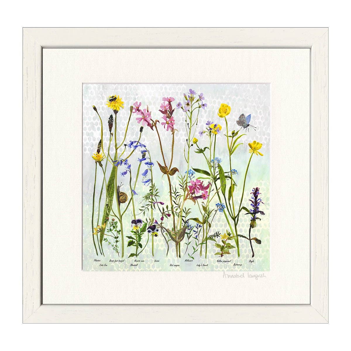 Wildflowers 'Spring' Print Framed By Annabel Langrish