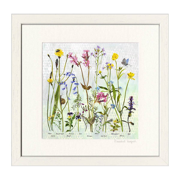 Wildflowers 'Spring' Print Framed By Annabel Langrish