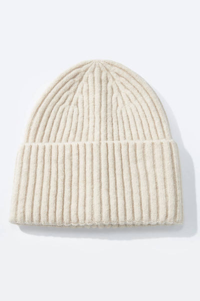 Solid Wool Beanie in Deep Red,  black or Winter White