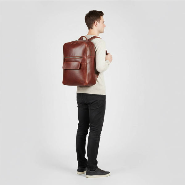 Premium Leather Backpack by Zerimar 1942