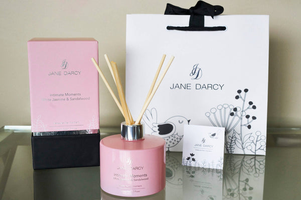 Luxury Reed Diffuser, White Jasmine & Sandalwood - Intimate Moments