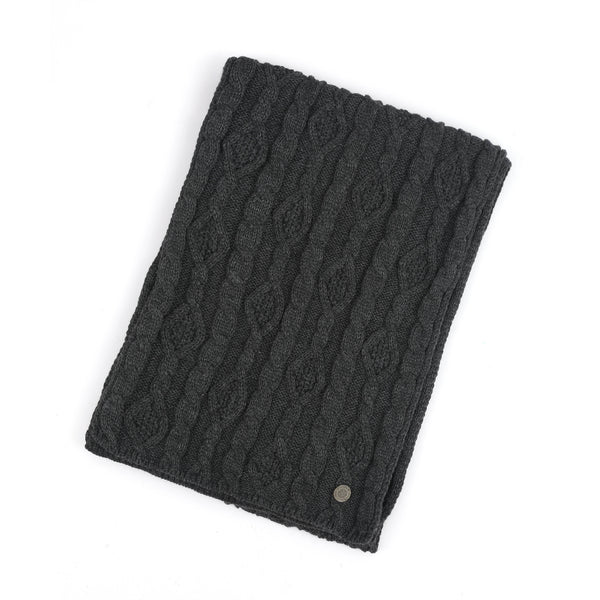 Weave Scarf in Charcoal Grey