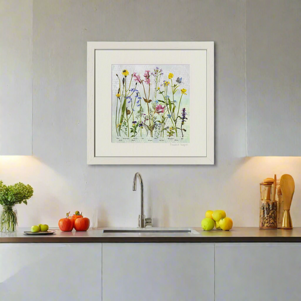 Wildflowers 'Spring' Print Framed By Annabel Langrish