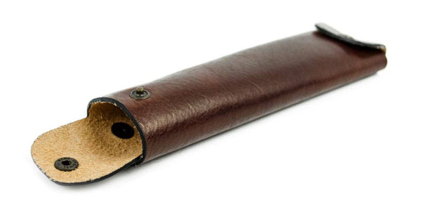 Brown Leather Pen Case Holder - Appointment in Samarra