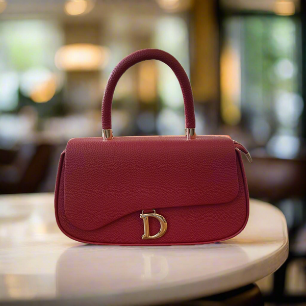 The D in Red Handbag