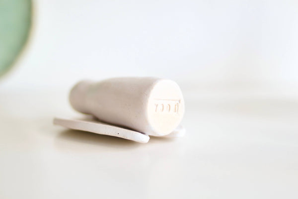 Ceramic Angel of luck with Card by Poca Ceramics