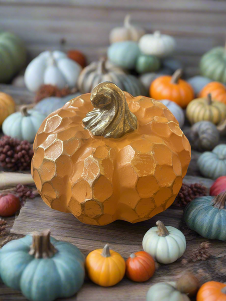 Orange Ceramic Pumpkin