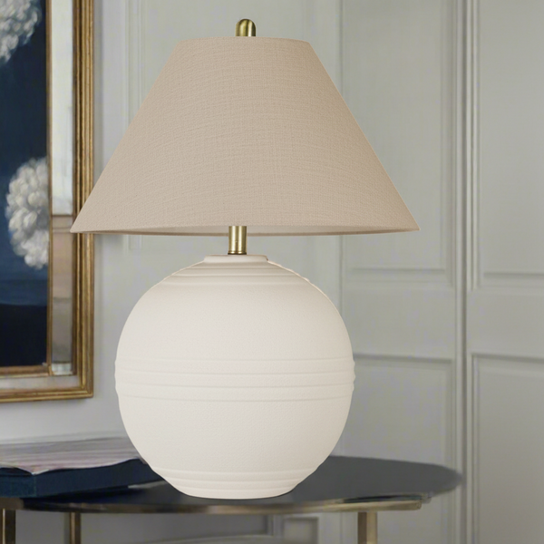 White Ceramic Lamp 60cm