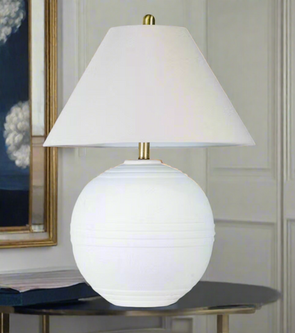 White Ceramic Lamp 60cm