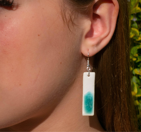 Marine Turquoise (Large Rectangle Drop)