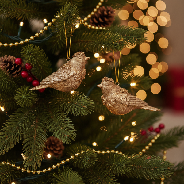 Birds Christmas Tree Ornaments Genesis