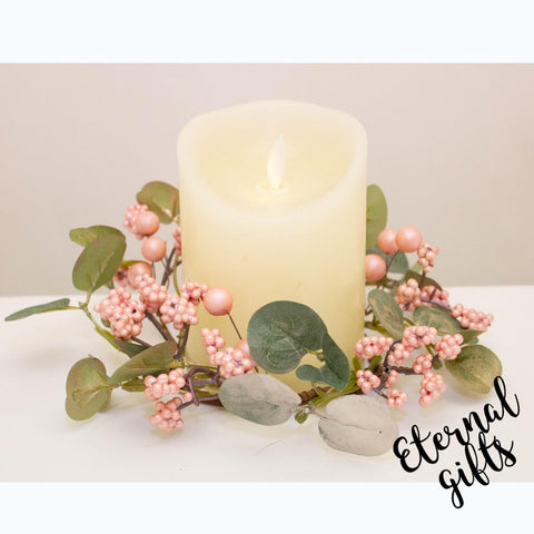 Enchante Blush Candle Ring- 23cm