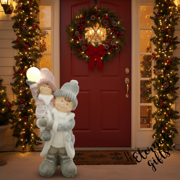 Colly Carries Molly with LED Ball from The Colly & Molly Christmas Collection