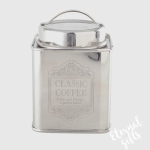 Silver Coffee Caddy/Box