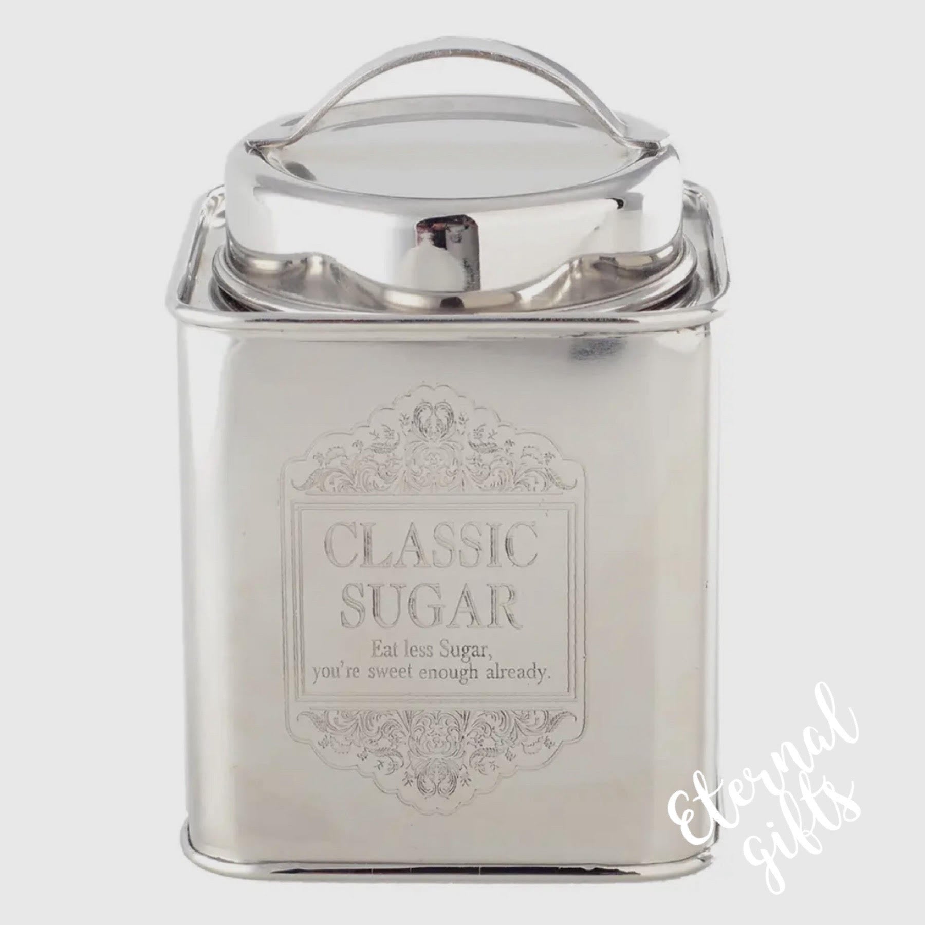 Silver Sugar Caddy /Box
