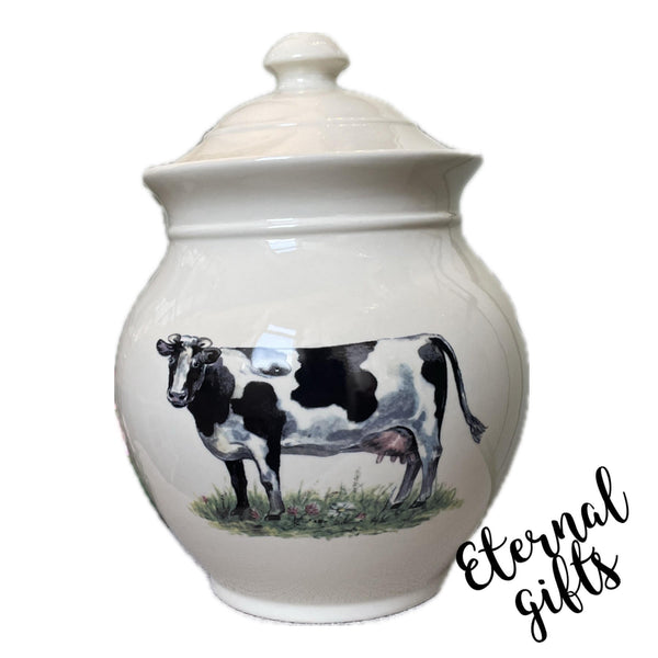 Cow Bread Crock by Shannonbridge Pottery