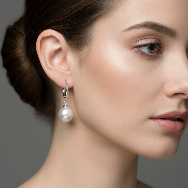 Drop Pearl Earrings By Estela