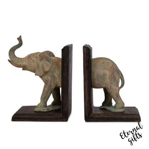 Elephant Bookends by Mindy Brownes Interiors