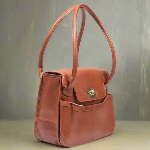 The Kilkenny Leather Bag in Tan - Tinnakeenly Leathers