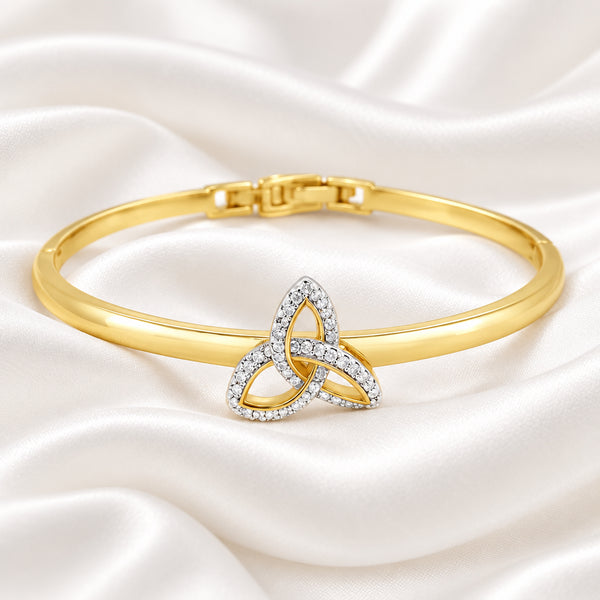 Séala Trinity Bangle mixed in Gold by Absolute Jewellery