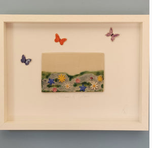 The Burren Ceramic Wall Art Framed LARGE by Creative Clay