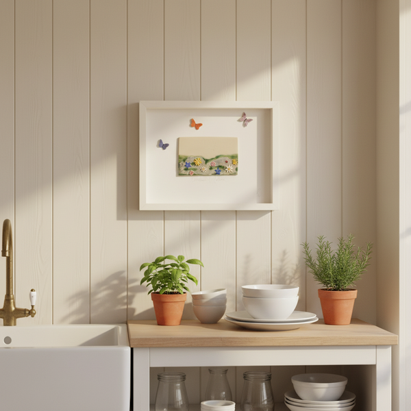 The Burren Ceramic Wall Art Framed LARGE by Creative Clay