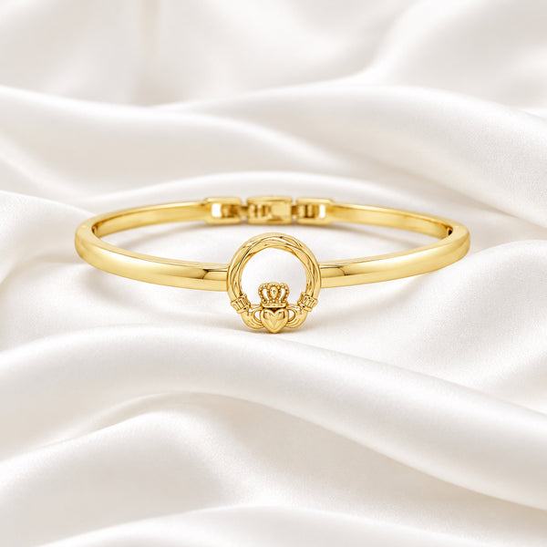 Séala Claddagh Polish Bangle by Absolute Jewellery