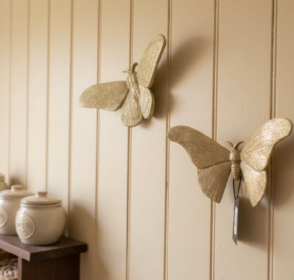 Gold Butterfly Pair by Mindy Brownes interiors