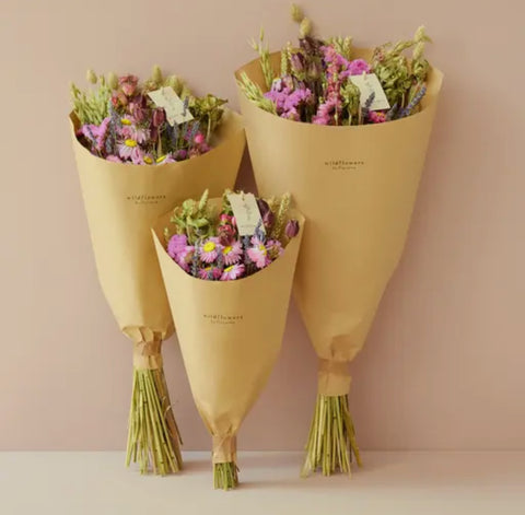 Dried Flowers - Field bouquet Pink